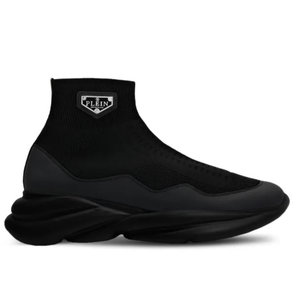 Philipp Plein Runner Socks Skywalker Black - Sz 39 NWT